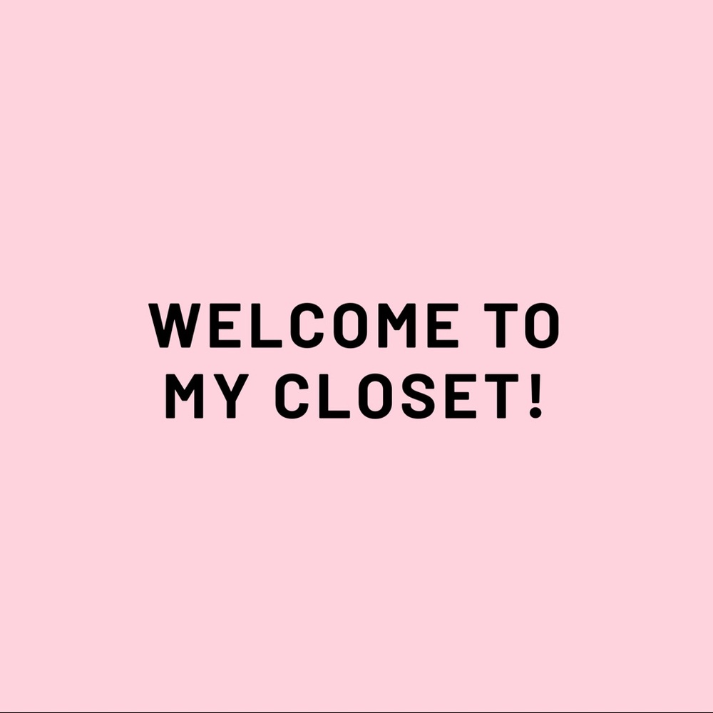 Welcome to my closet!
